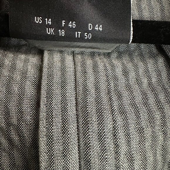 AKRIS Womens Suit Wool Silk Gray Blazer Pants 14 Career Comfort 2 Button Pull On - Picture 5 of 11